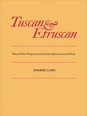 cover image of Tuscan and Etruscan